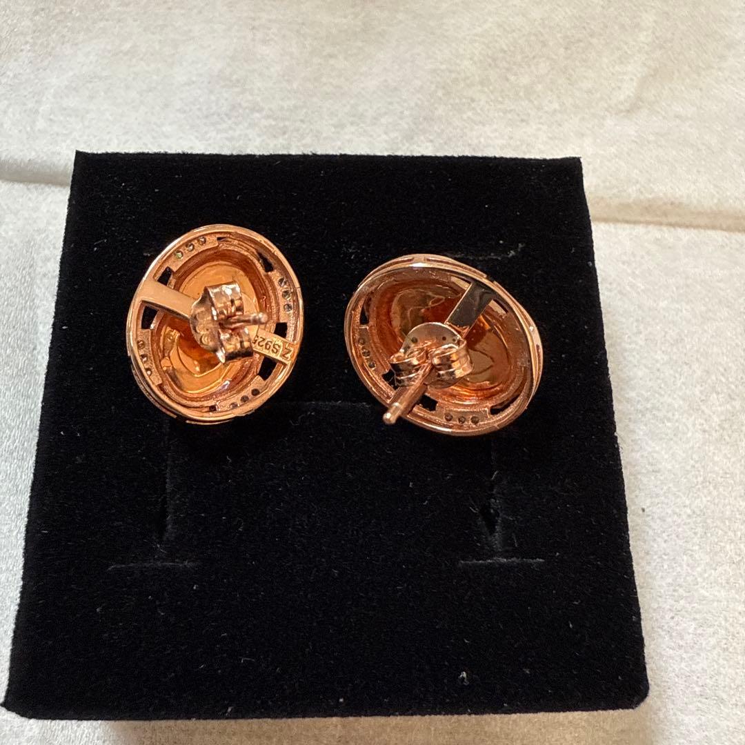 和田玉碧玉黒点無し　ピアス　金具S925