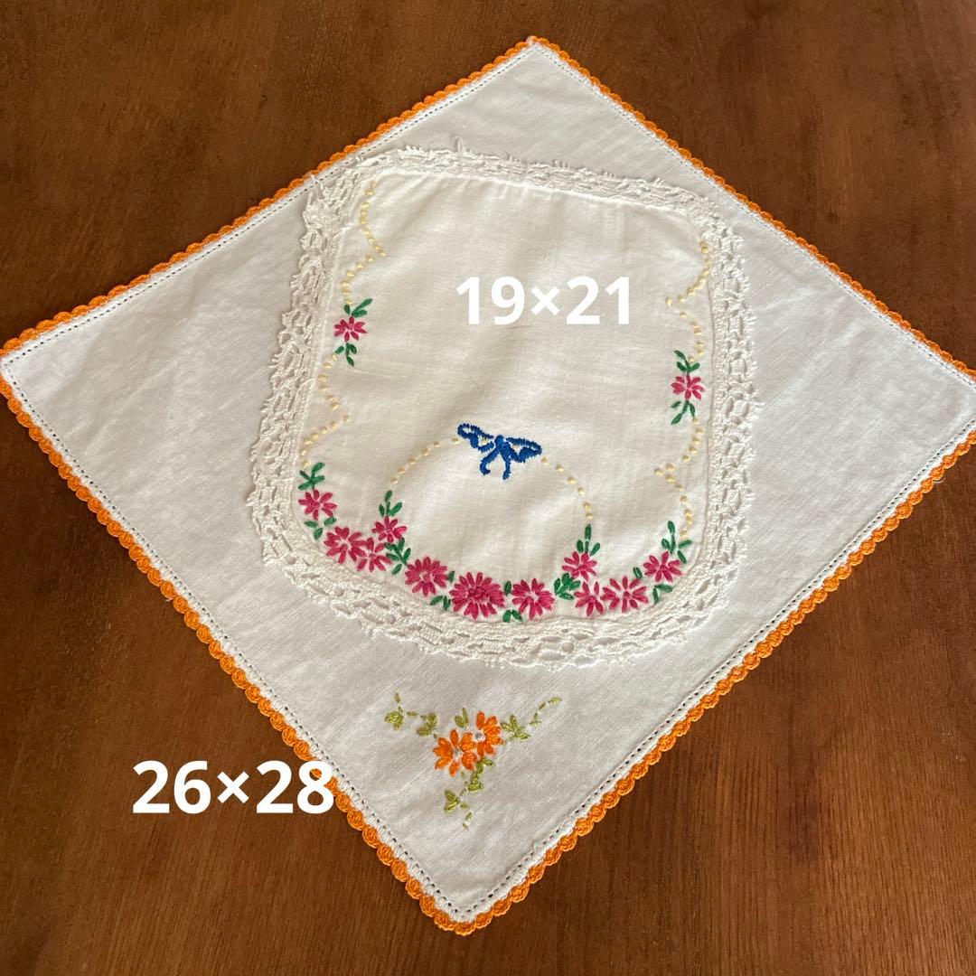 SALEஐ⋆*アンティーク・可愛い花柄刺繍クロスஐミックスセット・お買い得♡