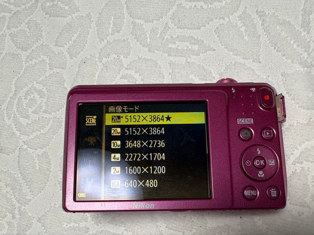コンパクトデジタルカメラ　Nikon COOLPIX S3700 動作確認済み