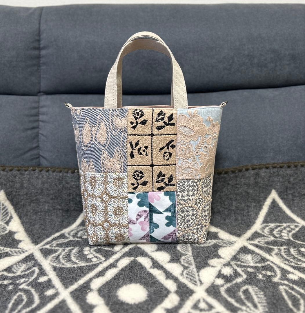 【さと75】ハンドメイド・ミナペルホネン・トートとストラップ