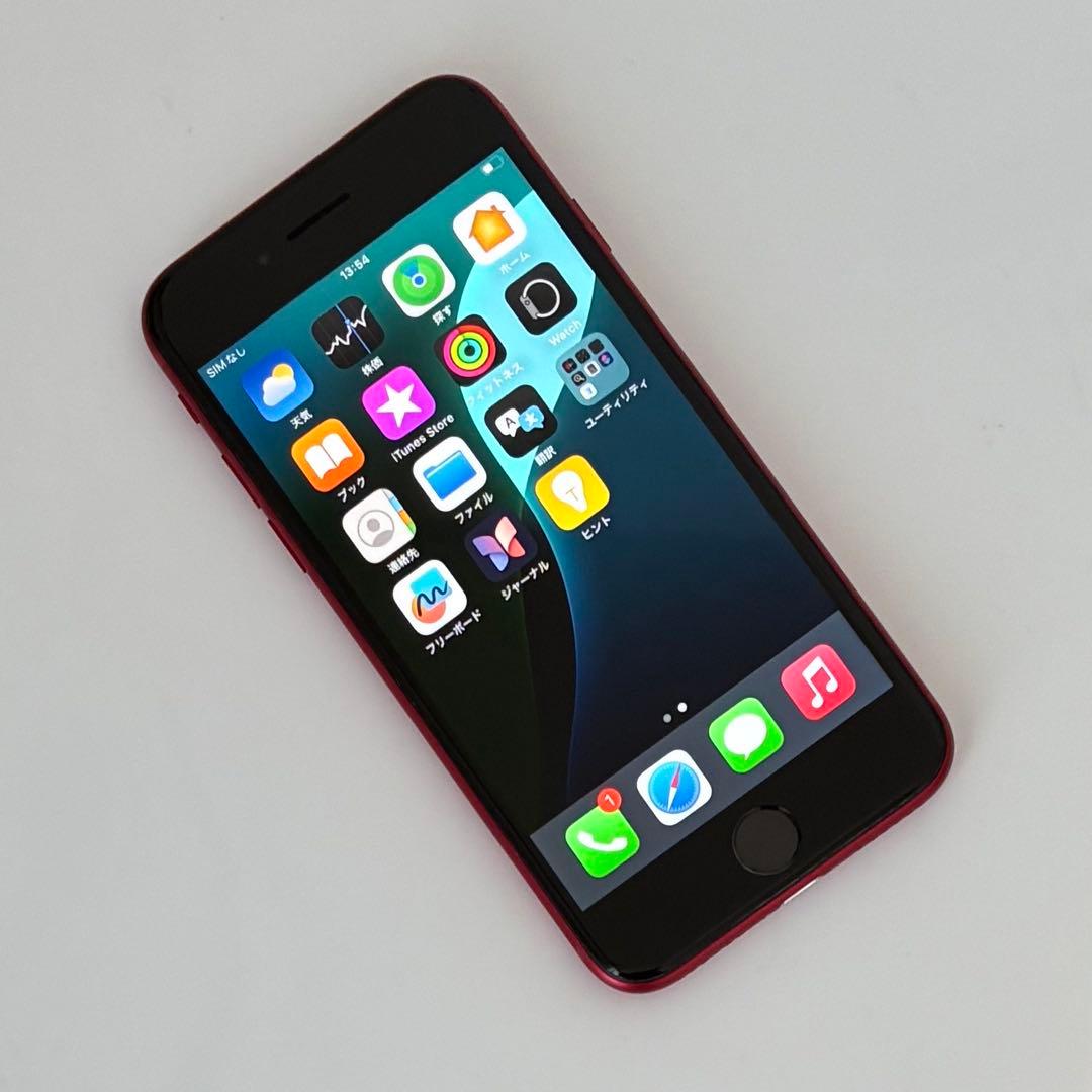 M57美品【電池新品100％表示】iPhone SE3 128GB レッド