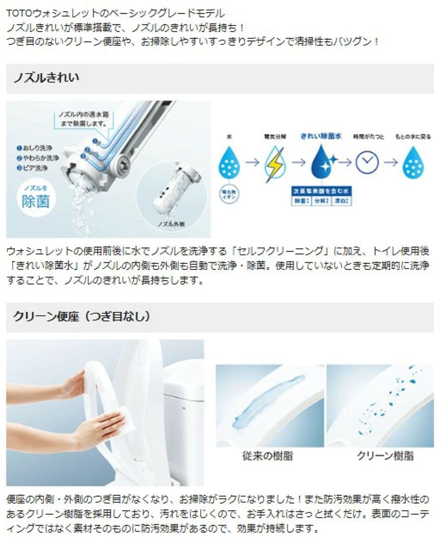 TOTO ウォシュレット 基本グレードモデル
