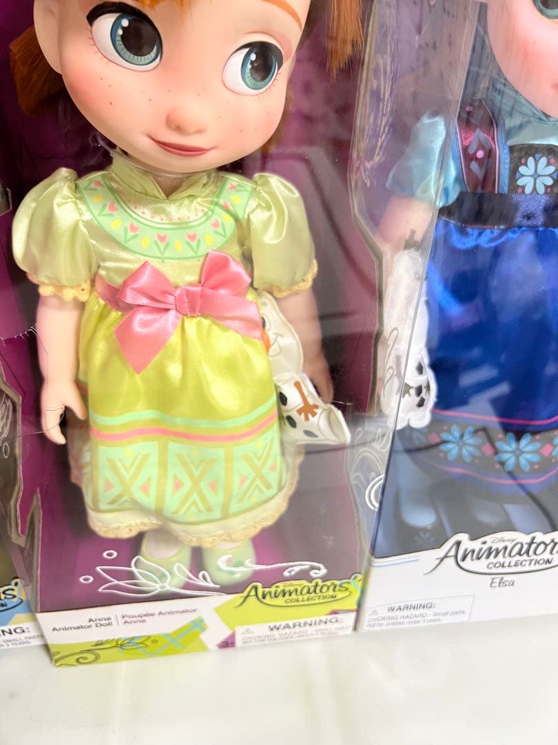 ディズニーアニメータードール人形（アナ、エルサ、クリストフ）新品