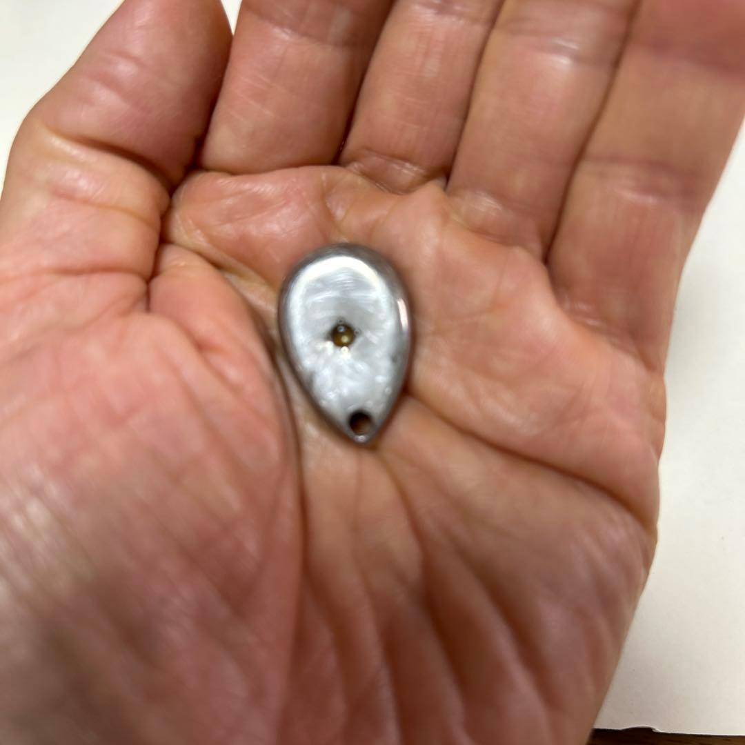 アメノシズク ペンダント シルバー 言霊チップ入 水晶　ロゴストロン