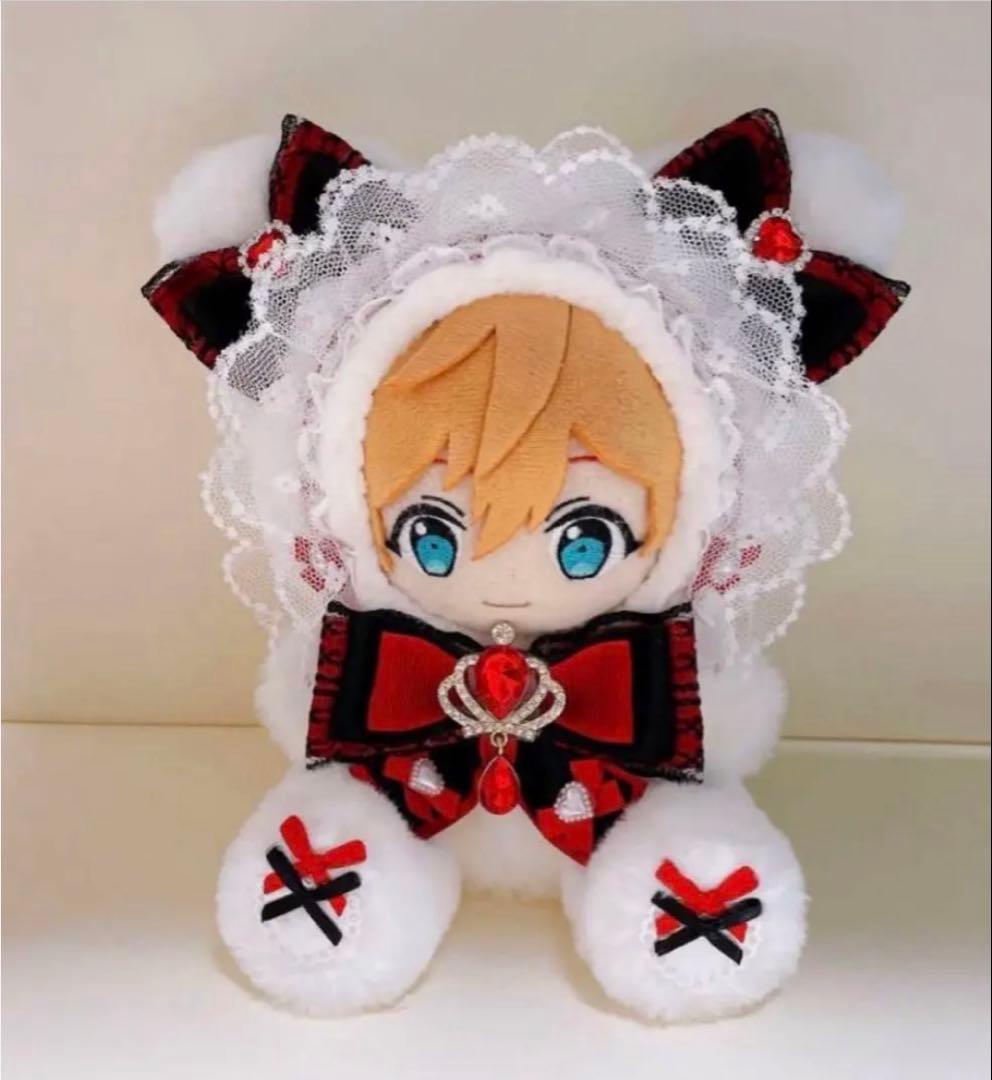 おすわり♥ぬい服♥着ぐるみ♥16cm♥ネコ♥バックチャーム♥W89