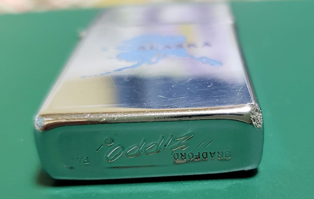 ZIPPO ALASKA MAP アラスカ州 地図 スリムタイプー 廃版激レア