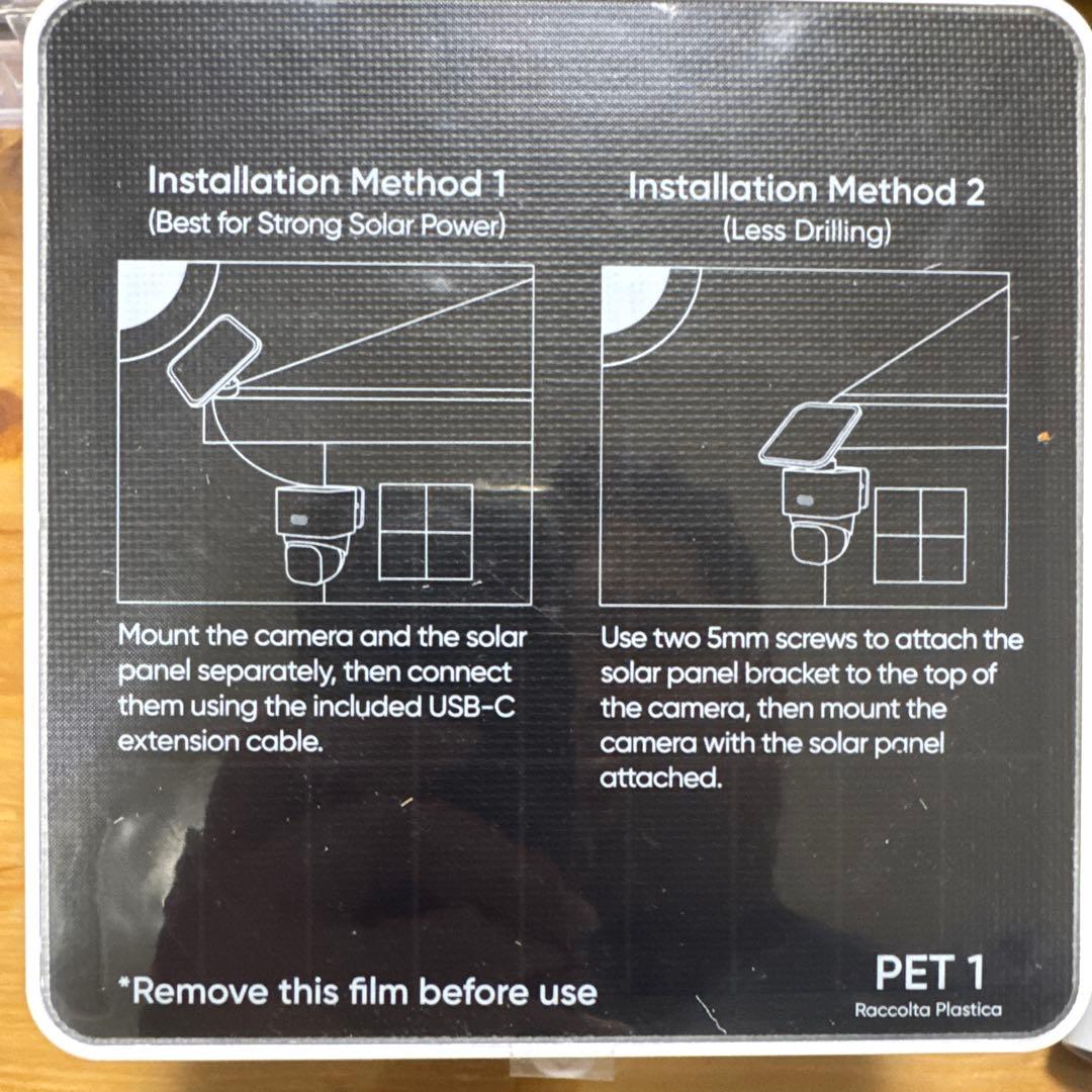 防犯カメラ Eufy Solar Panel 3w