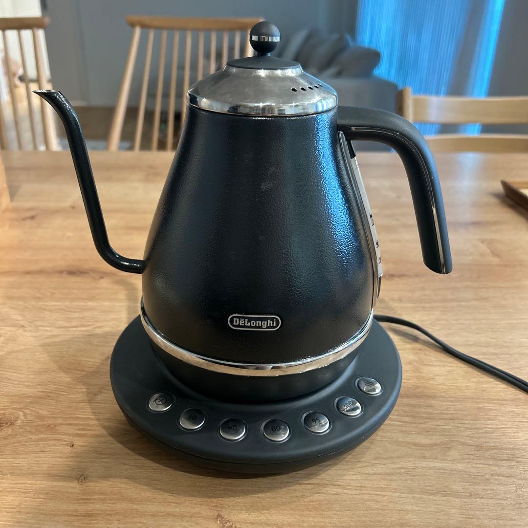 デロンギ 温度調整電気ケトル アイコナ 1000ml グレー
