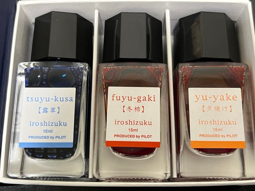 PILOT 色彩雫 インク　15ml 4箱　セット
