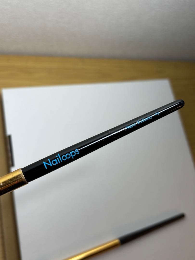 【美品】Nailoops スーパーコリンスキー アクリルブラシ ネイリスト検定