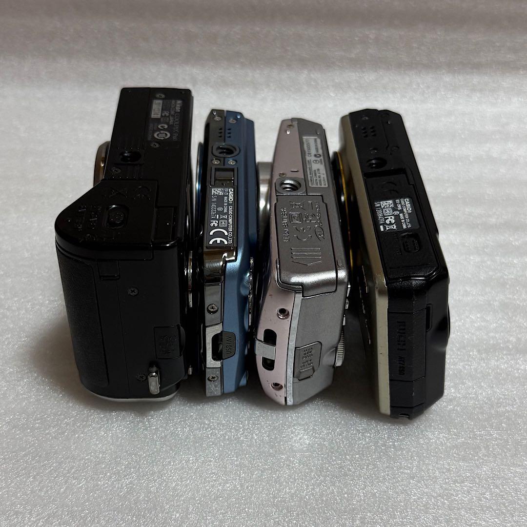 デジタルカメラ4台セット（Nikon, Casio, Olympus）ジャンク