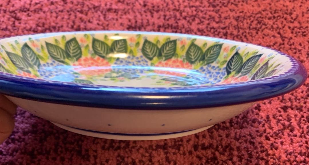 新品　ポーリッシュポタリ　スープパスタ皿