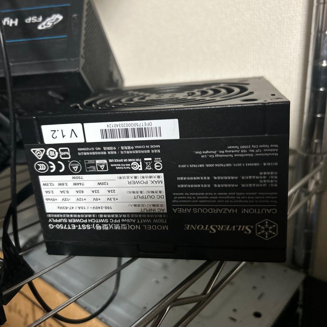 パソコン電源ユニット、5セット、1200w2個.750w3個　合計5個