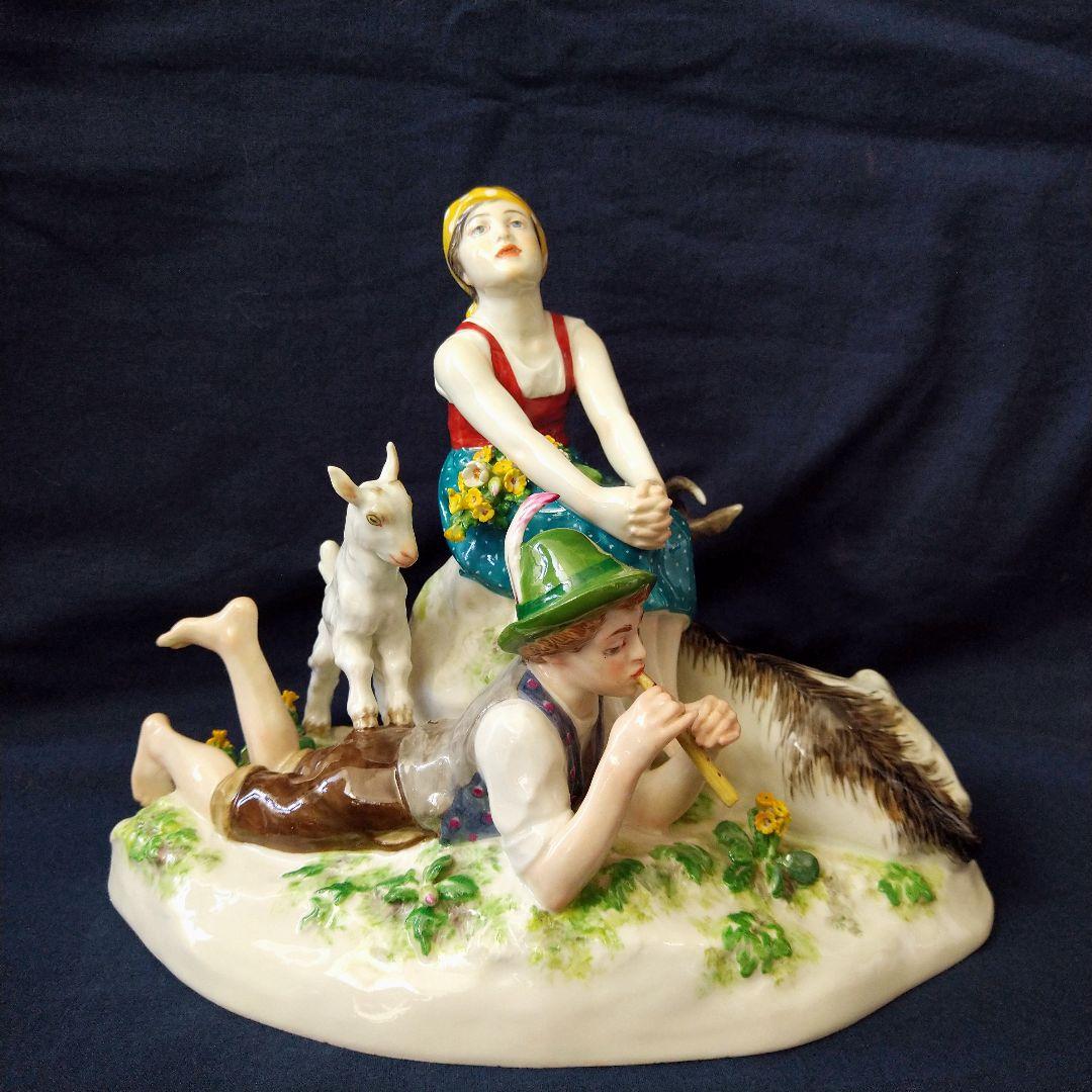 ✤1924年以前マイセン（Meissen）『山羊飼いの恋人たち』