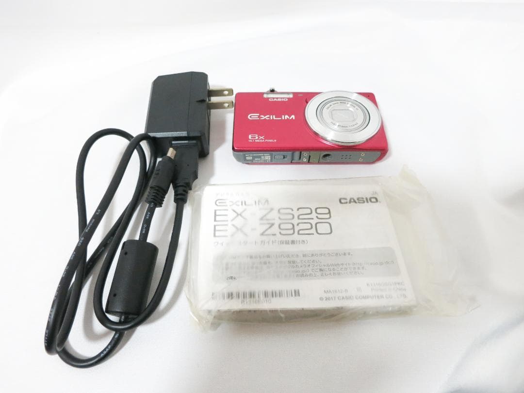 ☆美品☆ デジタルカメラ CASIO EXILIM EX-ZS29 レッド