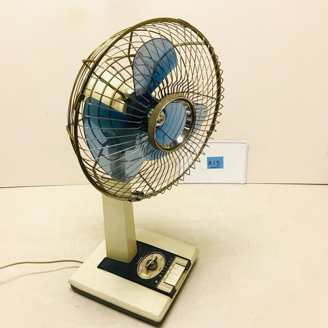HITACHI 日立 レトロ扇風機 H-634 3枚羽根 30cm動作品