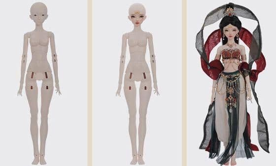 AX991 BJD 1/4 ドール本体 Roland　球体関節人形 ハンドメイド