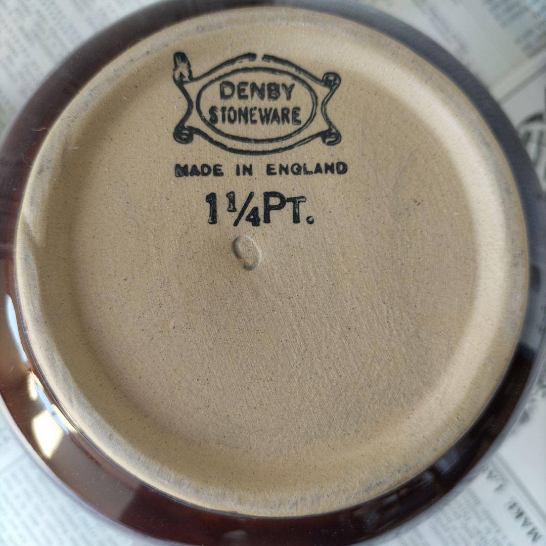 イギリス　ビンテージ　denby ティ―ポット　stead 欠けあり