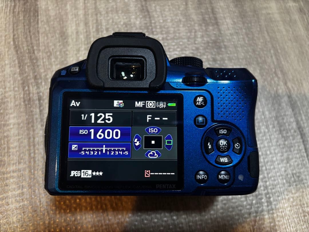 【稼働品】PENTAX K-30 デジタル一眼レフカメラ レンズキット ブルー