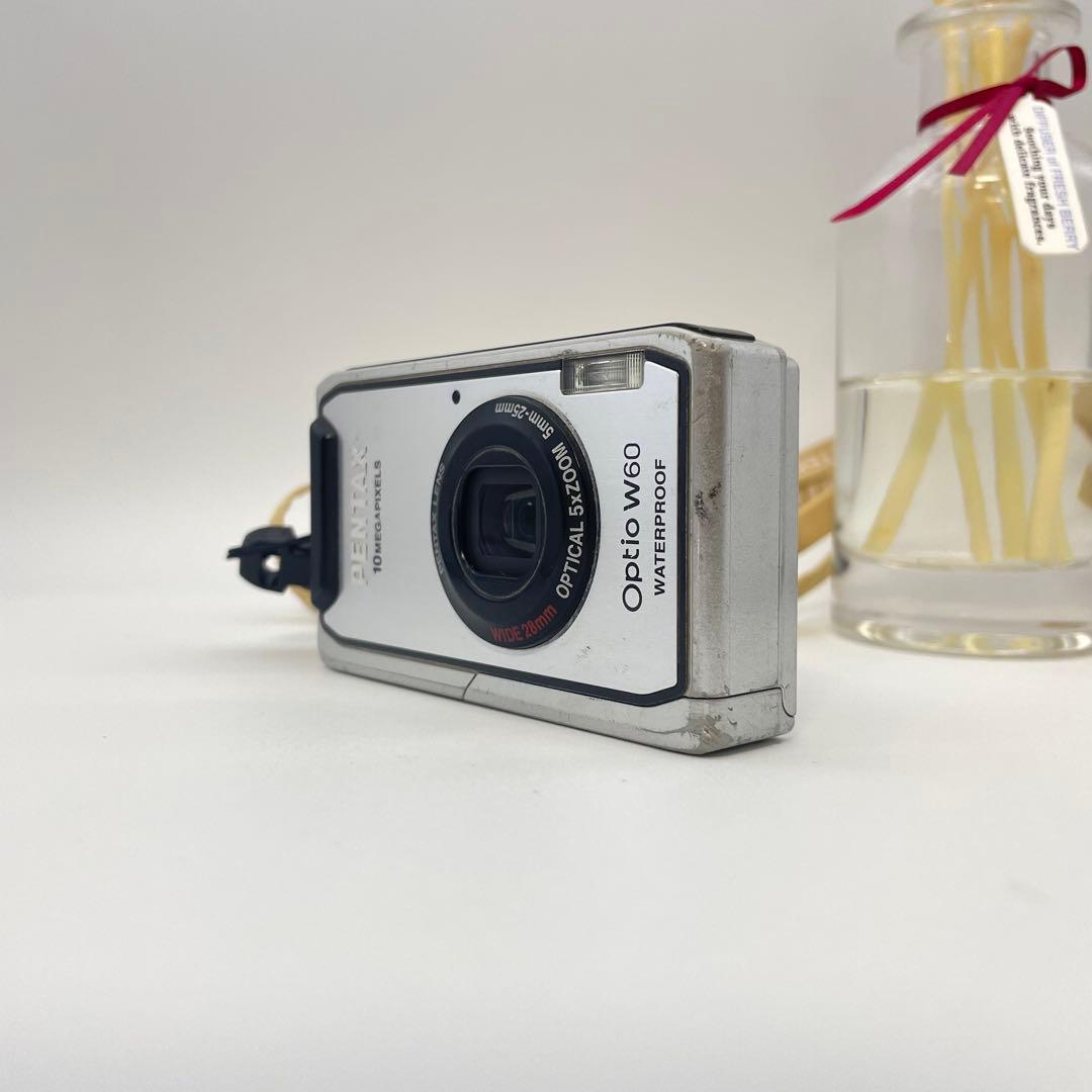 スマホ転送OK✨PENTAX Optio W60✨動作確認済 防水 コンデジ♪