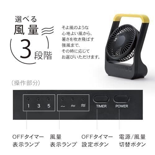 【最新2025年製】 トップランド ホーム & アウトドア 卓上 小型 扇風機A