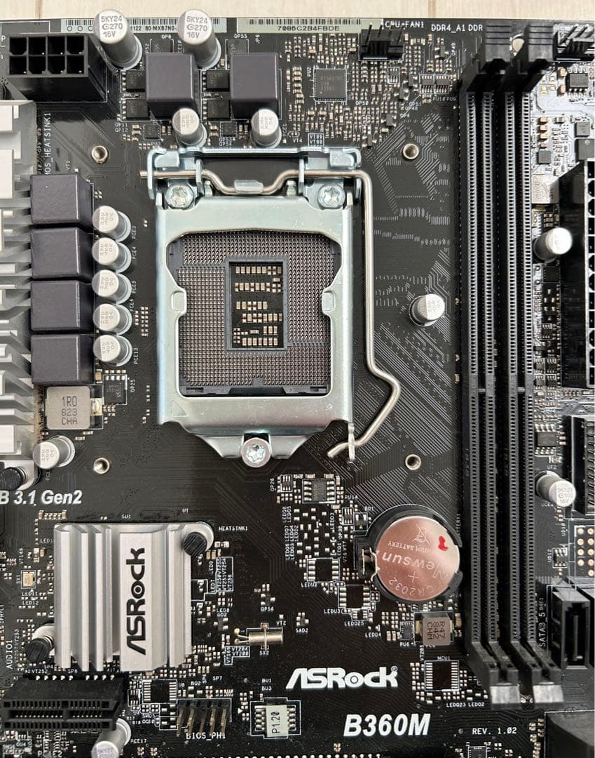 マザーボード ASRock B360M パネル付き 第九世代CPU用