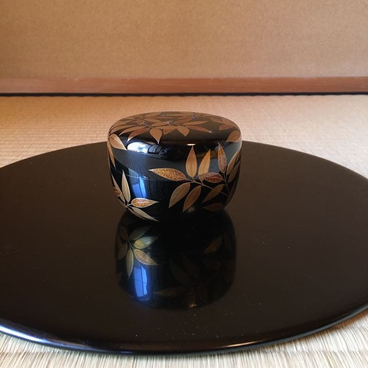 茶道　平棗　笹露蒔絵　加賀山中塗　お値引き最後