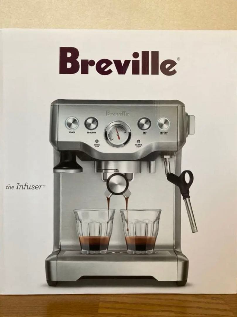 ☆新品未開封☆Breville インフューザー エスプレッソマシン シルバー系
