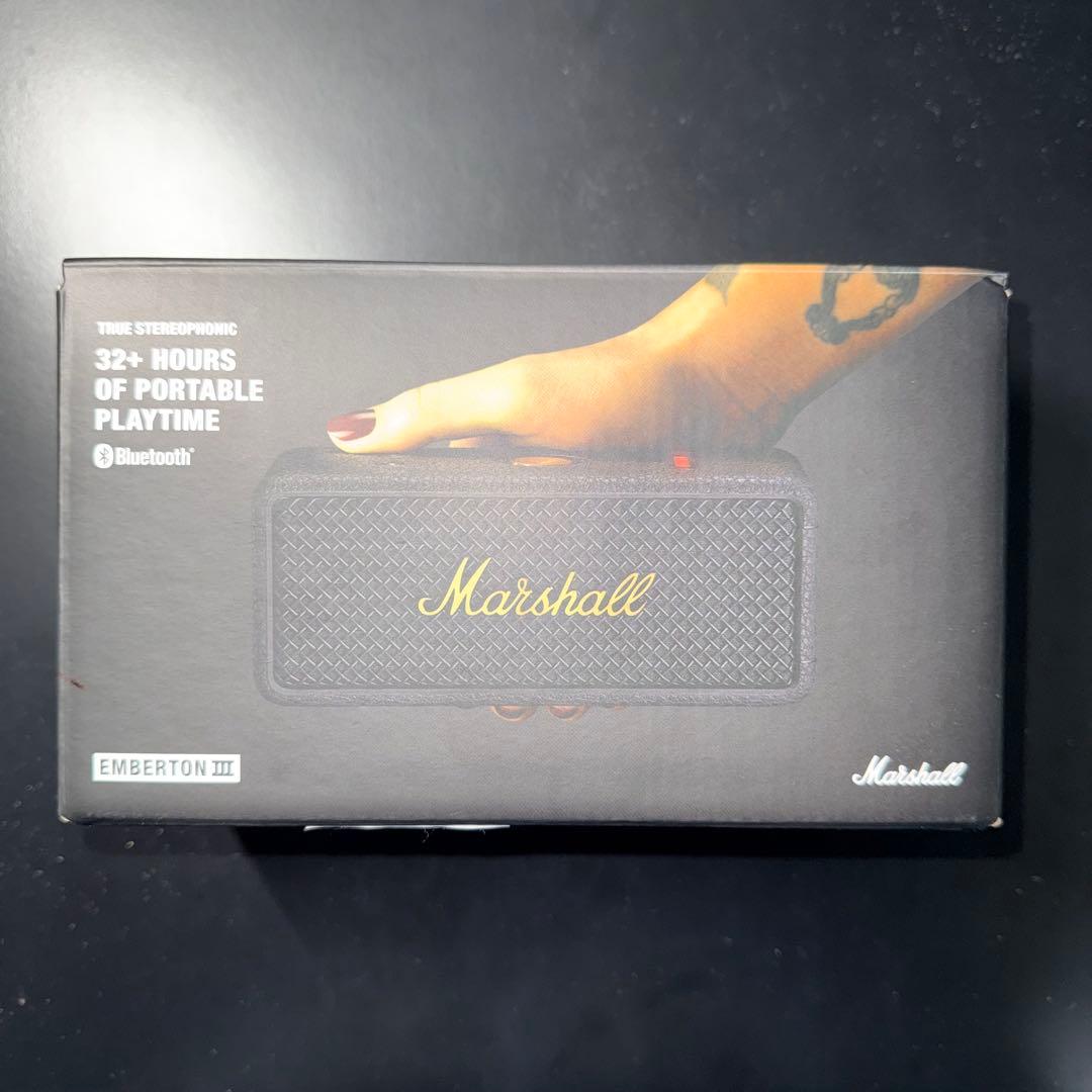 【Marshall】Emberton III Black and Brass