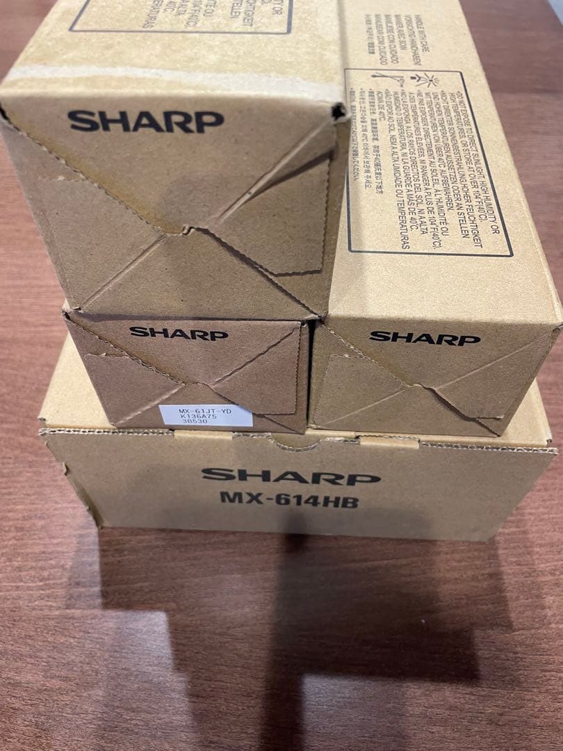 SHARPトナー MX-61JT３色 MX-614Hbトナー回収容器