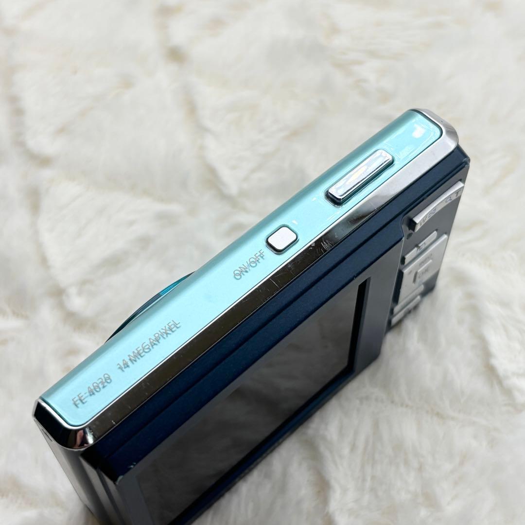 OLYMPUS FE-4020 ライトブルー 動作確認済み