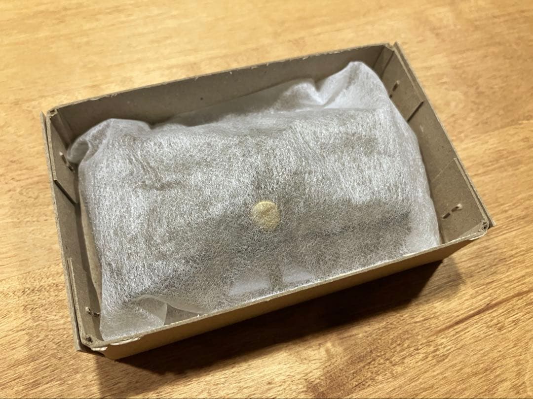 SAFUJI グレー レザー ミニ財布