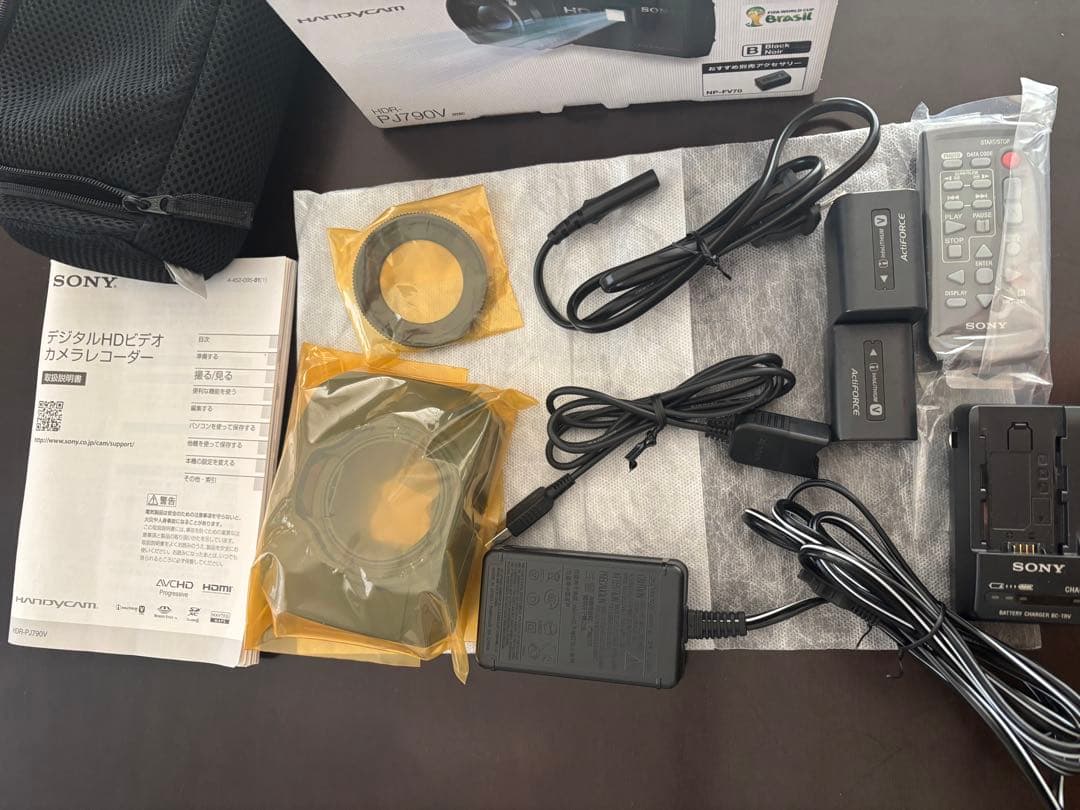 大容量バッテリー付き！SONY HDR-PJ790V ビデオカメラ
