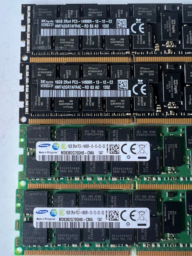 N*a様 メモリー　16GB 2r×4 pc3-14900r 4枚まとめ