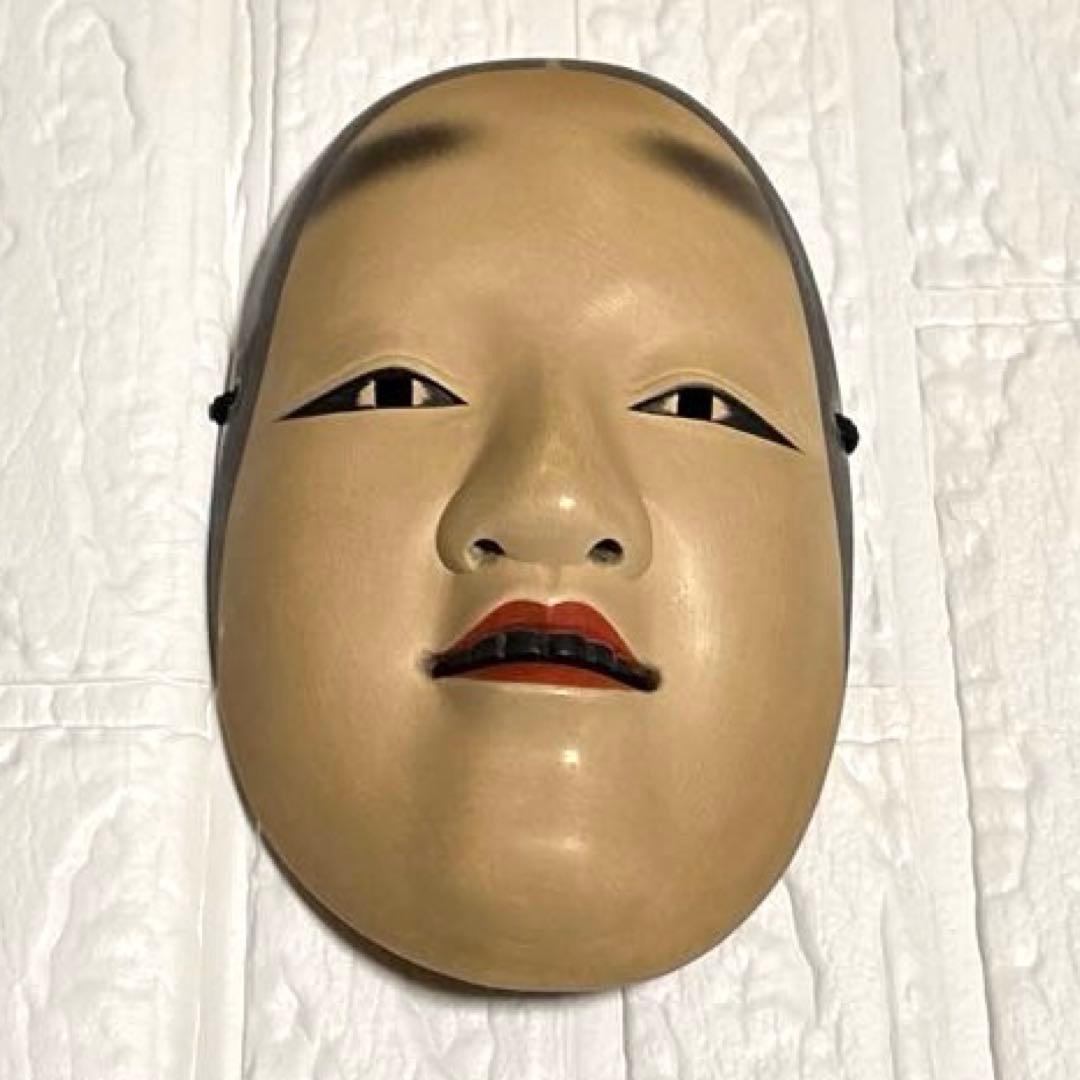 能面　能　天神　小面　辻中　インテリア　狂言　アート　古典　工芸品　伝統1524