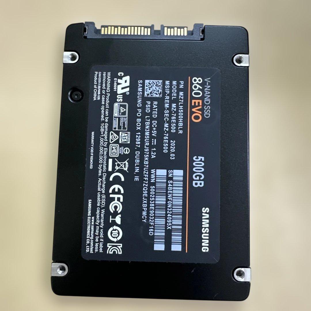 5. 各社500GB SSD 2.5インチ SATA 動作確認済み