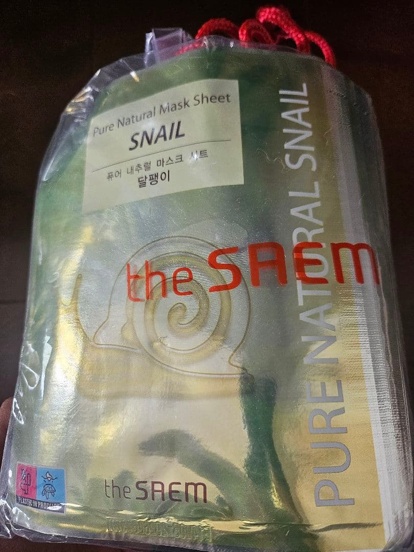パック・フェイスマスク pure natural mask sheet snail