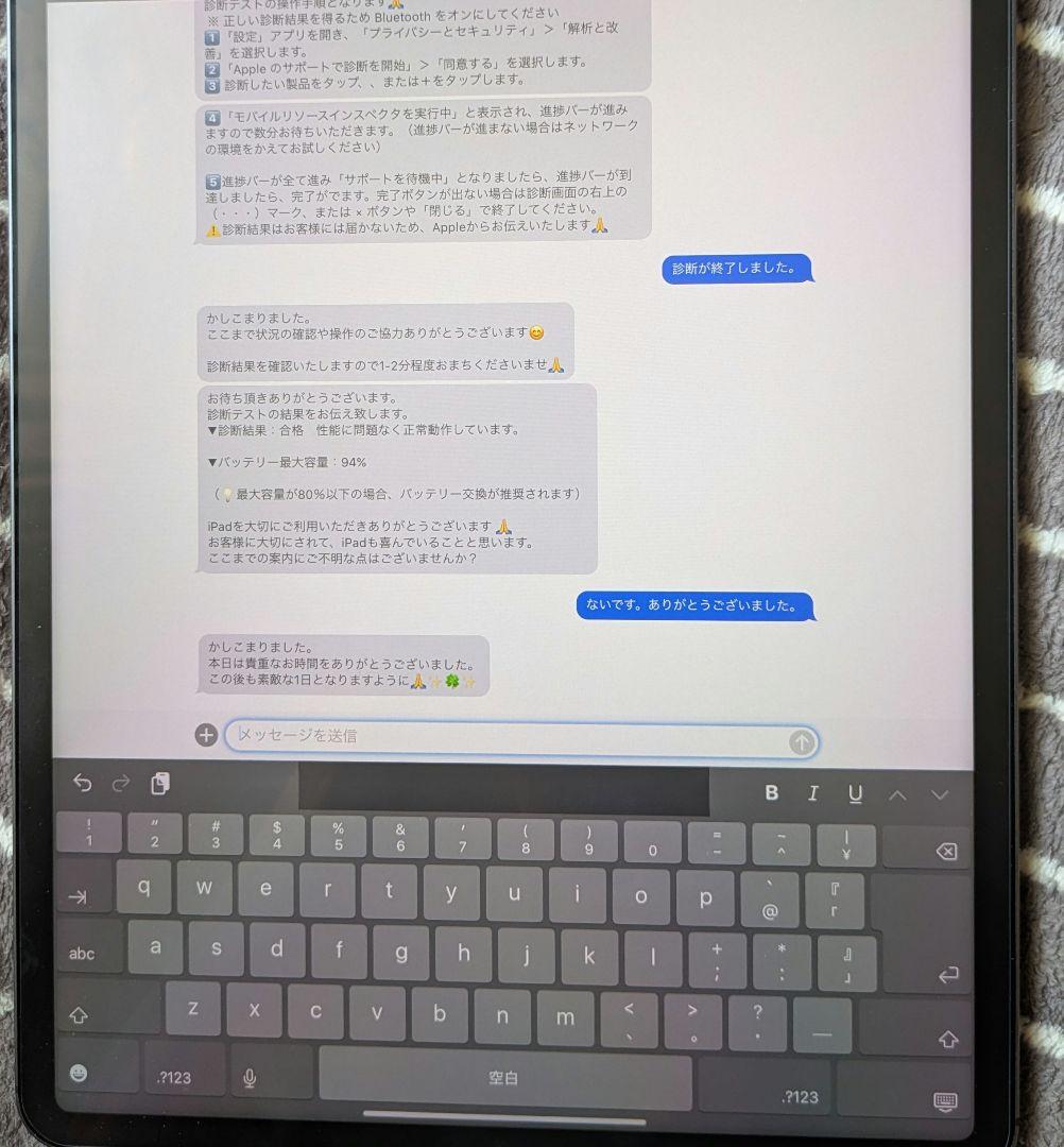 iPadpro12.9インチ(第5世代)Wi-Fi+Cellularモデル1TB