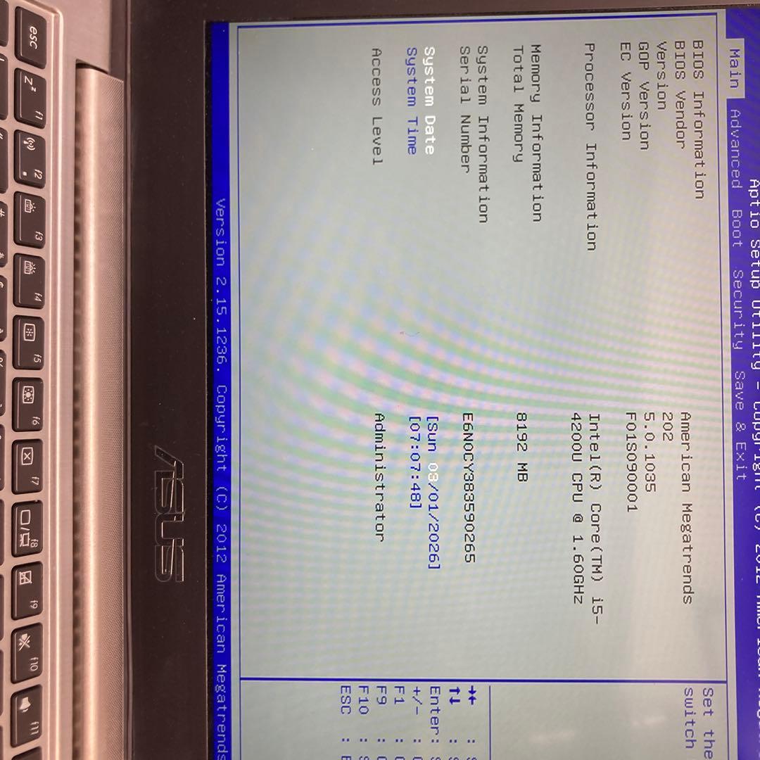 【ジャンク】ASUS ノートPC UX32L