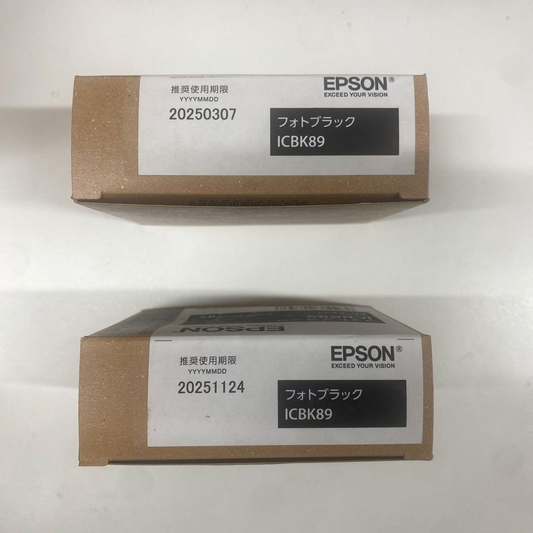 EPSON ICBK89 フォトブラック インクカートリッジ 2個セット
