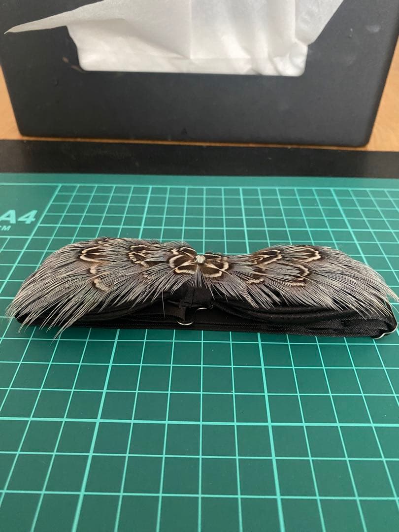 コウライキジの羽 手作り蝶ネクタイ