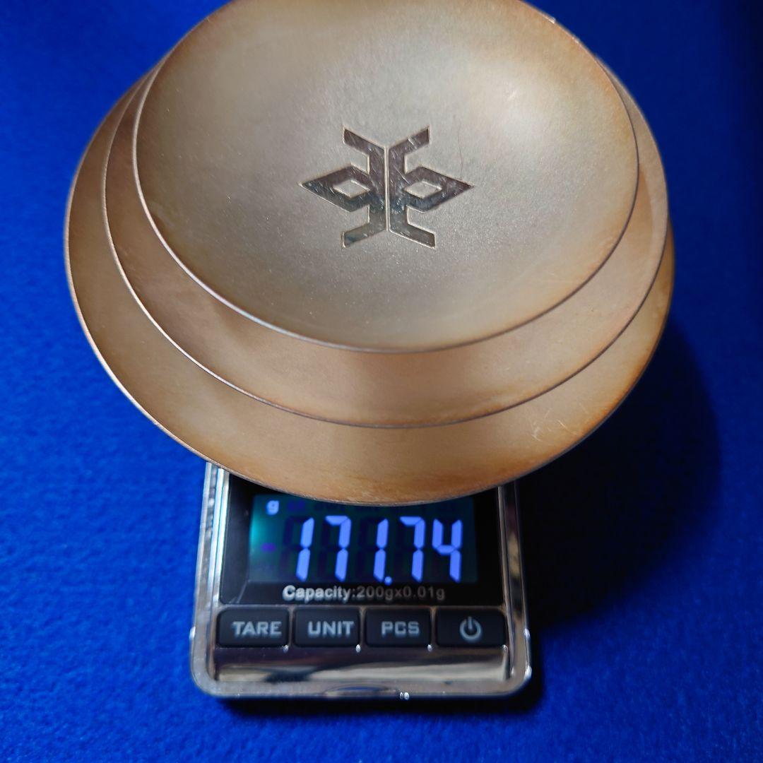 純銀　銀杯　3個セット　約171.74g　銀盃 記念杯 記念品 酒器 刻印あり