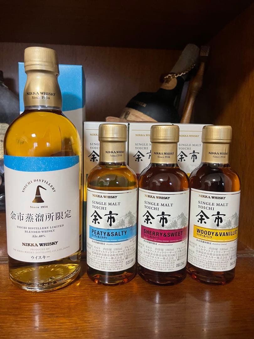 【余市蒸溜所限定】 ニッカウイスキー 4本セット