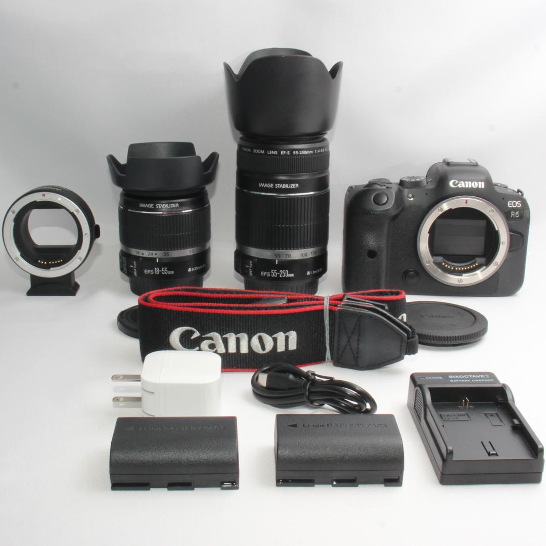 ✨予備バッテリー付き✨⭐Canon EOS R6 ダブルズームキット⭐