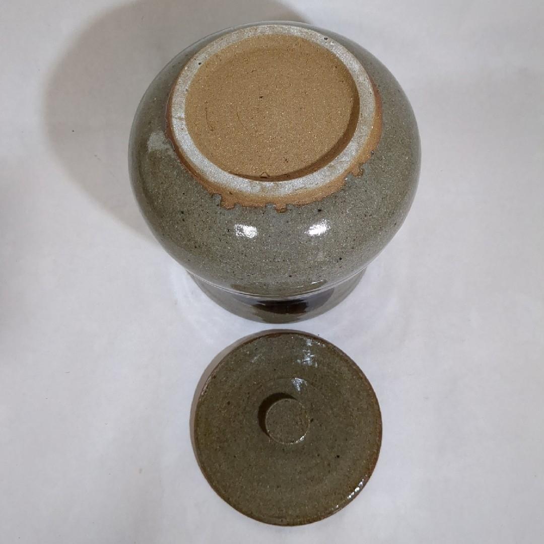 唐津焼 陶器製水指 水差 水器 茶道具 共蓋 銘あり 美品 ヴィンテージ品