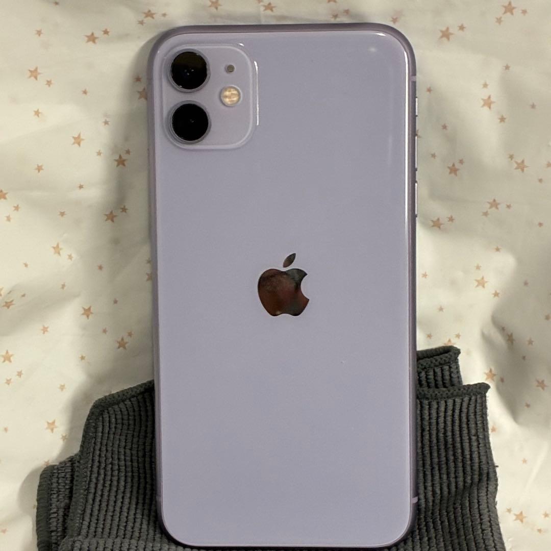 【極美品】Apple iPhone 11 パープル 64GB