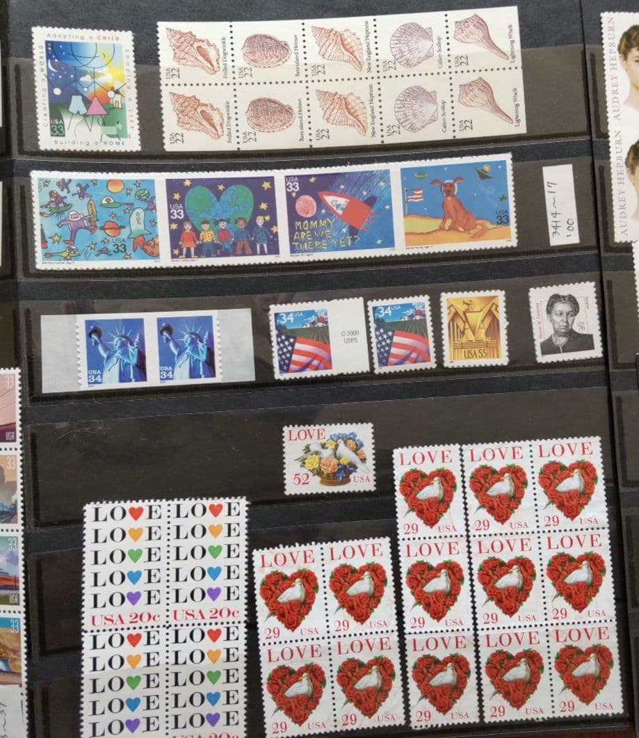 ⑬アメリカ切手 USstamp wildlife flower dog love