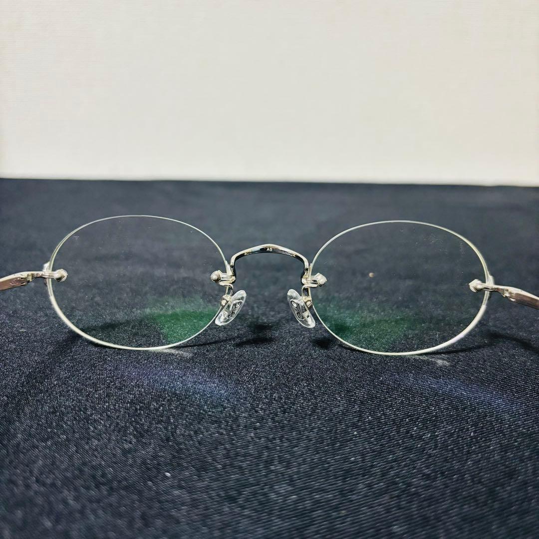 R*様 美品 白山眼鏡 TITANIUM A5 リムレス 眼鏡