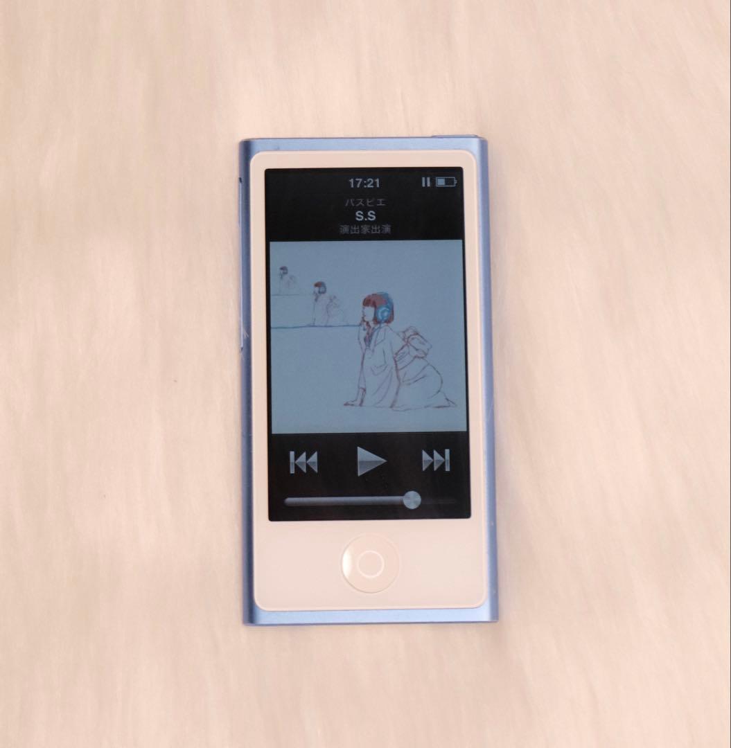 【最終値下げ】iPod nano第7世代ブルー A1446 Apple