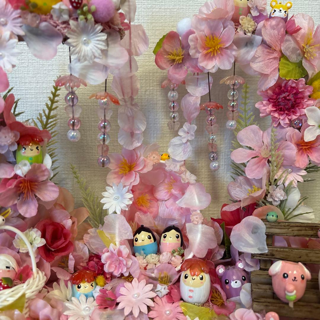【一点もの】ひな☆桜の飾り